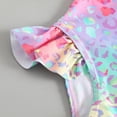 thumbnail image 3 of Toddler Girl Rash Guard Swimwear Hawaiian Ruffle Long Sleeve Sun Protection Girls Bathing Suit Girls 2-3 Years, 3 of 5
