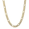 thumbnail image 1 of 14k Yellow Gold 24 Inch 10mm Figaro Chain Necklace Pendant Charm Flat, 1 of 9