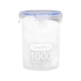 thumbnail image 2 of Meitianfacai s 1000ml Transparent Plastic Food Storage Containers with Lid, Kitchen Airtight Food Storage Jars, BPA Free, Seal Four Snap Designs, 2 of 7