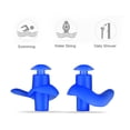 thumbnail image 3 of GoolRC Bouchons d'Oreilles de Natation Étanches Réutilisables en Silicone Bouchons d'Oreilles de Natation pour Adultes pour la Douche, le Bain, le Surf, la Plongée en Apnée, 3 of 7