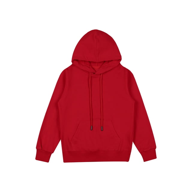 YONGHS Chandail à Capuche pour Enfants Garçons Filles Manches Longues avec Cordon de Serrage Tee-Shirt Athlétique avec Poches Rouge 150