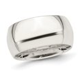 thumbnail image 1 of Mens Sterling Silver 10mm Comfort Fit Wedding Band Ring, 1 of 5