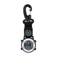 thumbnail image 1 of TIELUTT Fonction Montre Murale Extérieure Clip Numérique Montre Clip Fob Montre de Randonnée Nylon Noir, 1 of 4