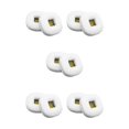 thumbnail image 2 of Ruiboury Coussinets d'Oreille Coussin en Cuir Écouteurs à Réduction de Bruit Coussins Casque Pièce de Réparation Remplacement pour Écouteurs Marshall Blanc 5Ensemble, 2 of 6