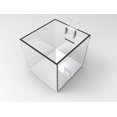 thumbnail image 2 of FixtureDisplays® Slatwall Clear Candy Bin Acrylic Plexiglass Holder Pen Pencil Ruler 100800-4PK, 2 of 4