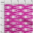 thumbnail image 2 of oneOone Velvet Fuschia Pink Fabric Asian Block Fish Craft Projects Decor Fabric Printed By The Yard 58 Inch Wide, 2 of 4