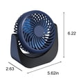 thumbnail image 2 of EGNMCR Fan Desktop Small Fan Rechargeable Desktop Fan Portable Office Student Dormitory Home Mini Fan Mute Small fan, 2 of 8