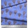 thumbnail image 3 of Soimoi Blue Moss Georgette Fabric Bouquet Floral Decor Fabric Printed Yard 42 Inch Wide, 3 of 6