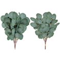 thumbnail image 3 of 10Pcs/Set Green Artificial Eucalyptus Leaf Plants Wreath for Christmas Decor, 3 of 10