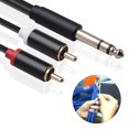 thumbnail image 4 of 3.5 to 6.35 Audio Cable Tensile Resistance Cotton Good Contact Performance Easy to Apply Adapter Wire Aluminum Alloy Shell Strong Tensile Resistance 2M, 4 of 8