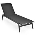 thumbnail image 2 of Costway  Patio Lounge Chair Chaise Recliner Back Adjustable Garden Deck Black, 2 of 10