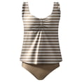 thumbnail image 2 of Maillots de Bain pour Femmes, Tankinis pour Femmes Modestes Deux Pièces, Haut de Tankini à Nœud devant avec Bas, Cadeaux pour la Famille, 2 of 4