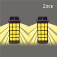 thumbnail image 4 of facefd 2PCS Outdoor Wall Lamp Solar LED Light Garden Waterproof Wall Light for Patios Parks warm light, 4 of 6