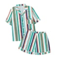 thumbnail image 1 of GDREDA Ensemble de Pyjama pour Femmes 2 Pcs Ensembles de Pyjama pyjamas pour Femmes Tigre Floral Imprimé Graphique Chemise à Boutons à Manches Courtes et Short Ensemble de Pyjama Femmes Ensembles de Pyjama pyjamas Vert Menthe,P, 1 of 5