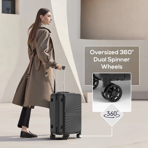 Joyway 4-Piece Hardside Luggage Set with Spinner Wheels and TSA