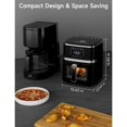 thumbnail image 2 of Kitchen Elite Digital Compact Air Fryer Oven with Window, 7 Presets, 5.28 Quart, Black, 2 of 7