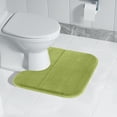 thumbnail image 4 of Bathroom Rugs and Mats Sets,Foam Bath Mat U Shape Toilet Mats Bathroom Rugs Soft Comfortable Water Drying Absorption Non-Slip Thick Machine Washable Easier to Dry Dark, 4 of 7
