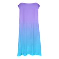 thumbnail image 5 of FhsagQ Robes Filles Été Sans Manches Robe Ligne Confort Col Rond Décontractée avec Imprimé Dégradé pour Tout-Petits Enfants Plage Extérieur Bleu Ciel 13-14 Ans, 5 of 5