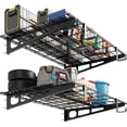 thumbnail image 1 of Heavy-Duty Garage Wall Mounted Shelves,2x4 FT Wall Mounted Storage Shelves,400 Lbs Load Capacity Garage Storage Rack Floating Shelves, 2 Pack, 1 of 7
