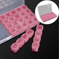 thumbnail image 1 of Cosmetic Cases Gospire Small 28 Grids Box Clear Plastic Jewelry Craft Storage Container Painting Embroidery Diy Art Craft Accessory Organizer Case (Colorful), Cosmetic Cases for Women, 1 of 5