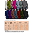thumbnail image 2 of Innerwin Jumper Tops Turtleneck Women Sweater Work Long Sleeve Loose Knitted Sweaters Dark Gray S, 2 of 2