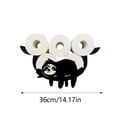 thumbnail image 3 of Binwennn over The Strainer Collapsible Metal Dish Rack with Tray Collapsible Camping Paper Towel Storage Rack Sloth Kitchen Paper Towel Rack Bathroom Towel Rack Toilet Paper Towel Rack, 3 of 7