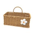 thumbnail image 2 of GROWTH TANK Woven Wall Hanging Basket Imitation Rattan for Ginger Garlic and Toys Vegetables Rectangle, 2 of 9