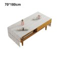 thumbnail image 4 of Cotton Linen Tablecloth Rectangular TV Cabinet Coffee Desktop Fringe Waterproof Table Cloth for Dining Hall Garden 70*180cm Beige coffee, 4 of 9