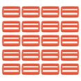 thumbnail image 1 of Unique Bargains Orange Tri-Glide Slide Buckles Webbing Strap Fastener (100 Pack), 1 of 5
