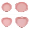 thumbnail image 1 of Hicess 6/8 inch Round Love Heart Shape Reusable Silicone Cake Mousse Mold Baking Tools, 1 of 7