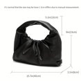 thumbnail image 1 of Cute Mini Shoulder Bag - Lightweight Drawstring Closure Nylon Hobo Handbag with Polyester Lining - Fashionable Cloud Ruched Clutch Purse for Women, 1 of 6