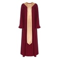 thumbnail image 3 of RUNQHUI Robe de Chœur pour Femmes Soutane Romaine Manches Longues Évasées Robe de Chaire et Pasteur Bourgogne G, 3 of 7