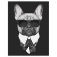 thumbnail image 2 of French Bulldog Fashion Portrait - Animal Canvas Art Print, 2 of 3