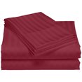 thumbnail image 1 of Hotel Collection 1200 Super Soft & Wrinkle Free Luxurious Stripe 6-Piece Sheet Set (Full, Burgundy), 1 of 1