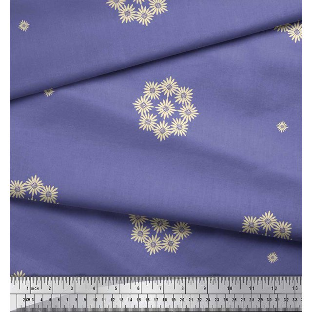 Soimoi Poly Georgette Fabric Artistic Floral Fabric Prints By Yard 52 Inch Wide