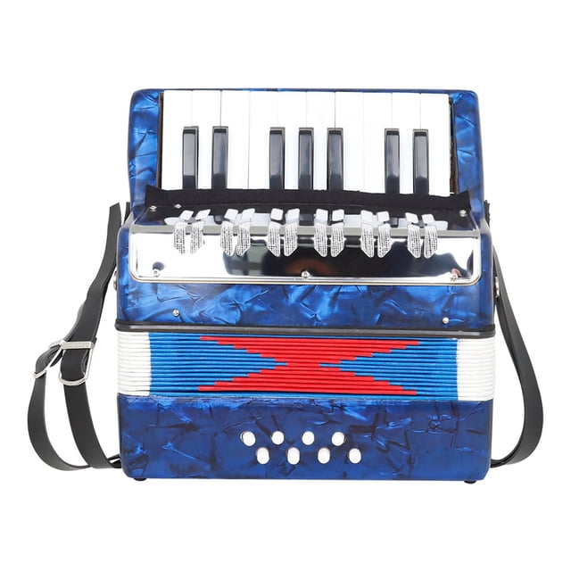 17 Key 8 Bass Piano Accordion Mini Accordion Keyboard W/ Strap Children Gift Toy