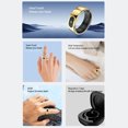thumbnail image 4 of Smart Ring, 5ATM Fitness Tracker Ring Touch Control  for Running Black,Gold, 4 of 7