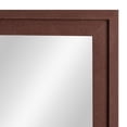 thumbnail image 3 of Mainstays Linen Wrap Wall Mirror with Frame, Brown Finish, 23x28in, Has Frame, Contemporary, Boho, 3 of 6