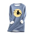 thumbnail image 2 of CHGBMOK Chemises pour Femmes Mode Décontractée Manches Longues Col Rond Blouses & Chemises Chemise en Liquidation, 2 of 3