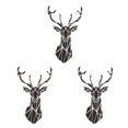 thumbnail image 2 of Wweixi Multifunctional 3D Mirror Deer Wall Sticker For Various Uses Personalized Home black XXL 3Set, 2 of 6