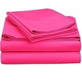 thumbnail image 1 of 1200 Thread Count 100% Egyptian Cotton 4-Piece Bed Sheet Set (1 Flat, 1 Fitted Sheet, 2 Pillow Covers) 27 Inches Deep Pocket Solid Pattern, 1 of 4