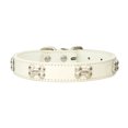 thumbnail image 1 of Maytalsory Comfortable Wear Cat Collar In Multiple Sizes With Stylish PU PU Cat Collar Dogs Collars white 1.5*30cm 1Set, 1 of 6