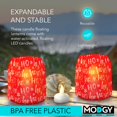 thumbnail image 3 of MODGY Luminary Lanterns 4-Pack - Floating LED Candles with Batteries Included - Luminaries are Great for Weddings, Parties, Patios & Celebrations of All Kinds (HoHo's), 3 of 5