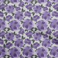 thumbnail image 1 of oneOone Velours Violet Tissu Floral Rétro Matière de Robe Tissu Imprimé Tissu au Mètre 58 Pouces de Large, 1 of 5