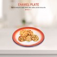 thumbnail image 3 of Miangastore 3 Pcs Assiette Vintage Émaillée Multifonctionnelle Assiette de Fruits Récipient Alimentaire Vaisselle Motif Aléatoire, 3 of 8