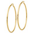 thumbnail image 2 of Boucles d'Oreilles Créoles Rondes Polies 10k 2mm 10T923, 2 of 4