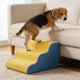 thumbnail image 1 of Deeceymbur Foam Pet Stairs for Dogs Cats Non Slip Surface Washable Cover Portable Step Ramp Supportive Design for Senior Small Medium Pet Indoor Rest, 1 of 6