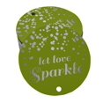 thumbnail image 1 of Inkdotpot Real Silver Foil Let Love Sparkle Wedding Tags Favor Hang Paper Tags 100 Pieces, 1 of 1