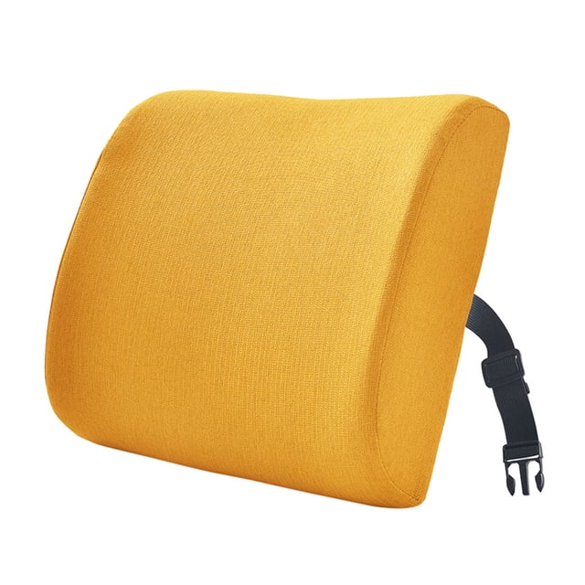 Ruiboury Posture Memory Cotton Lower Back Support Pillow Made With Memory Cotton golden 33x32x10cm 1Set