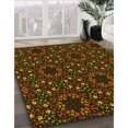 thumbnail image 3 of Ahgly Company Tapis d'Intérieur Lavables en Machine, Carrés de Nuit Transitionnels, Carrés de 4', 3 of 7